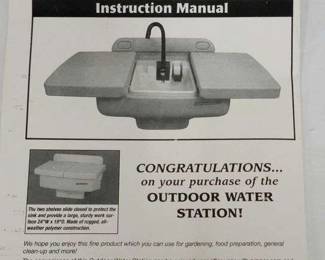 22 OUTDOOR WATER STATION NEW IN BOX