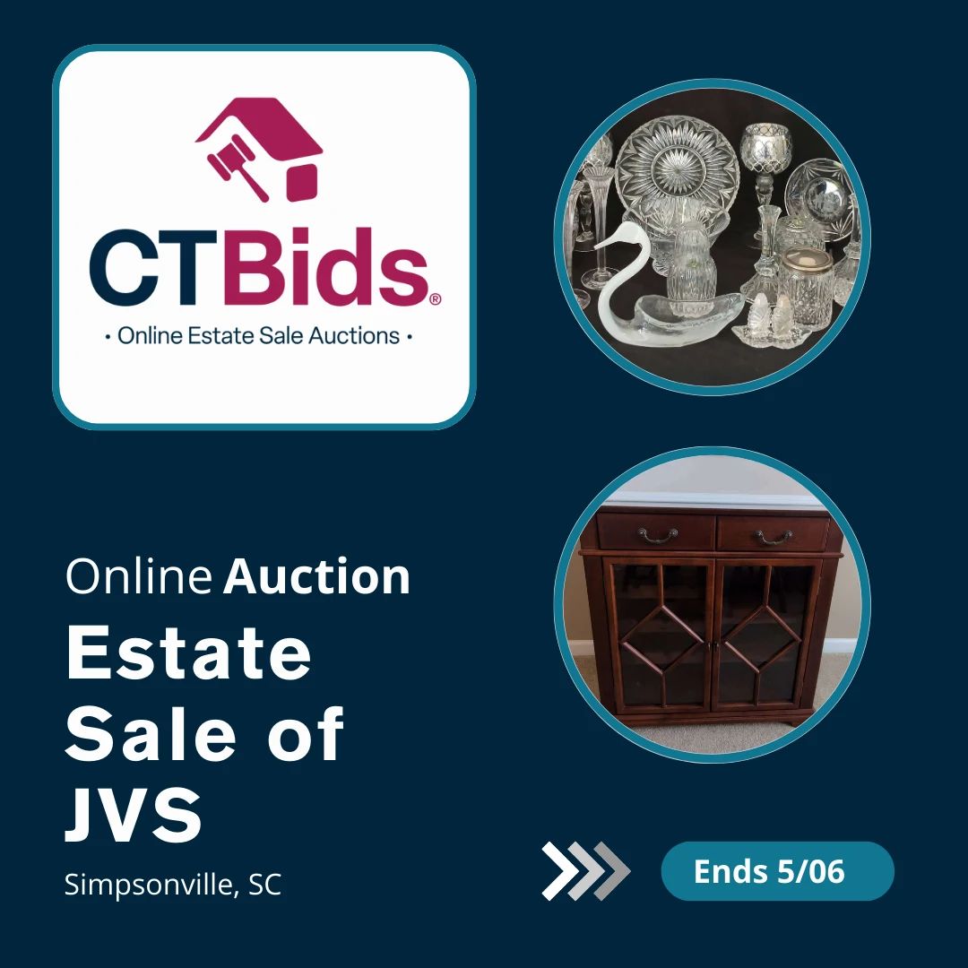 Estate Sale of JVS (Simpsonville) online... starts on 5/1/2024