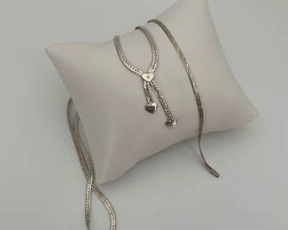 Silver Serpentine Necklace & Bracelet