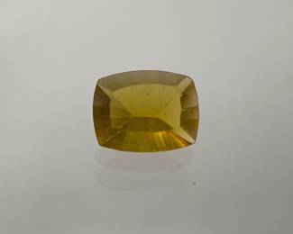 Yellow Fluorite Cushion Cut Gemstone