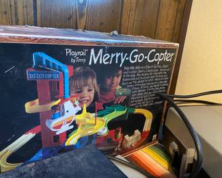 1978 Merry-Go-Copter Playrail By Tomy 