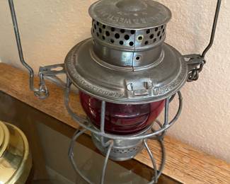 Adams & Westlake Red Globe Railroad Lantern