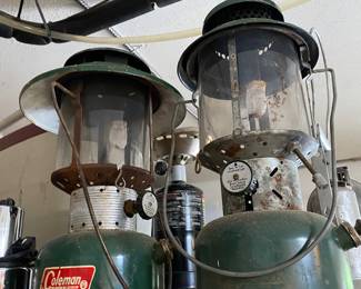  1973 Coleman Camping Lantern - Model 220F, 1951 Coleman Camping Lantern - Model 228E