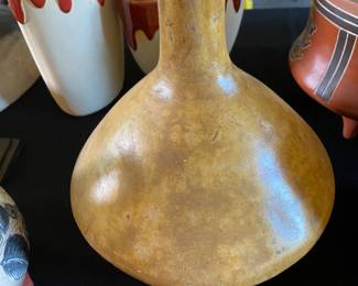 Brown Terra Cotta Vase - Made in Mexico