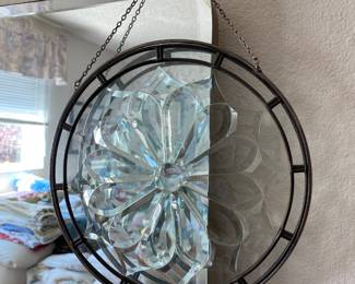 Clear Round Beveled Glass 