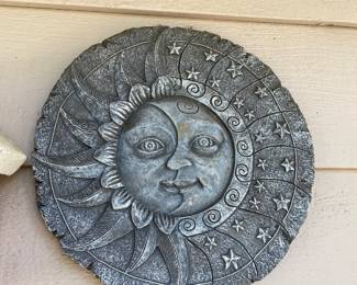 Wall Mount Sun & Moon Plaque