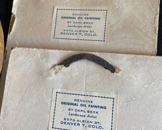 Pair of Landscape Oil Painting by Carl Beck