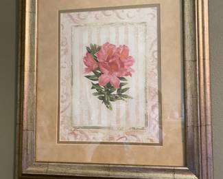 Framed Floral Art Print