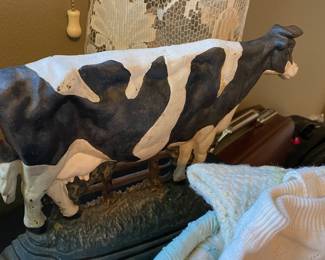 Cast Iron Cow Door Stop
