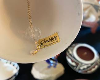 Hand Painted Sandstone Creations  Bell Signed by De Grazia