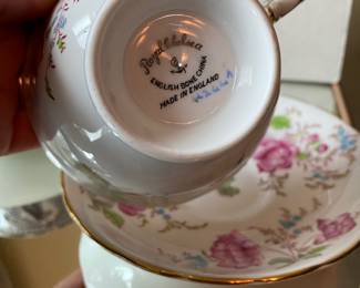 Royal Chelsea Teacup & Saucer - 4244A