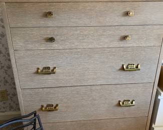 Harmony House 5 Drawer Flax Brown Highboy Dresser