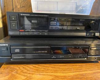 Pioneer Dual Stereo Cassette Tape Deck Player Recorder -  CT-S11, Sony Compact Disk Player - CDP- 190
