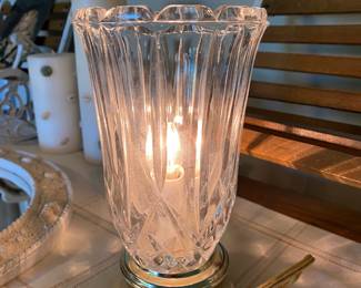 Crystal & Brass Table Lamp