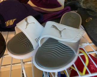 White Puma Slides