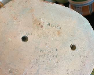 Reproduction Of Aztec Terracotta Statue - Made in Mexico