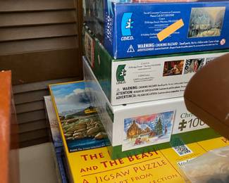 Assortment of Board Games, Puzzles