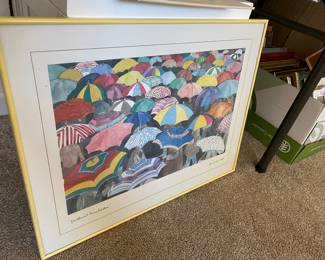 Framed 1990 Print "Northwest Sunshine" by Lucy Heart