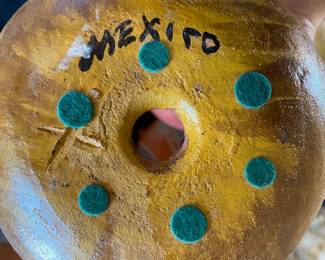 Mayan Aztec Mexican Pottery Planter 