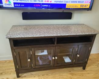 Great entertainment unit with granite top