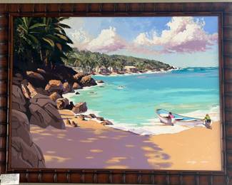 Large painting of Puerta Vallarta