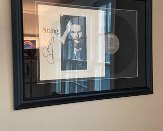 Signed Sting Record