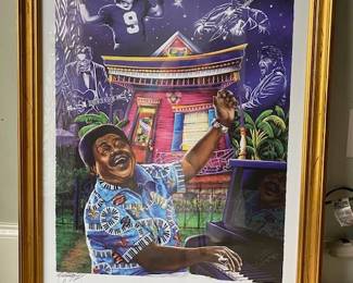 Fats Domino Numbered and Signed Limited Edition.  56 of 900.