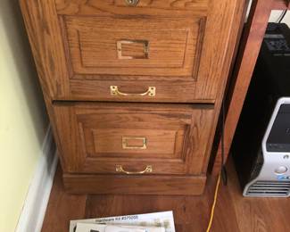 oak file cabinet