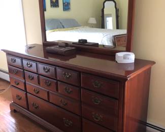 American Drew dresser and mirror
