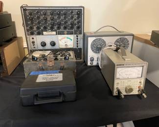 Several pieces of testing equipment