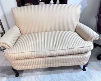 Tone on tone settee. Non-smoking home.