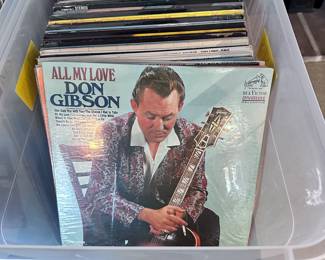 Vintage Vinyl: Our homeowner worked for Acuff-Rose publishing. Prices range from (majority) $4 each with some topping out at $20