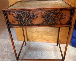 Small metal side table