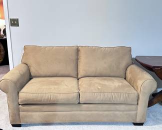 Small sleeper sofa. Microsuede in excellent condition. Non-smoking home.