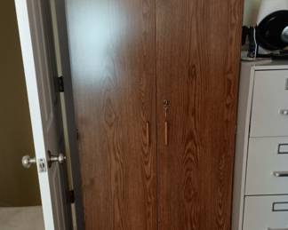 storage cabinet with shelving