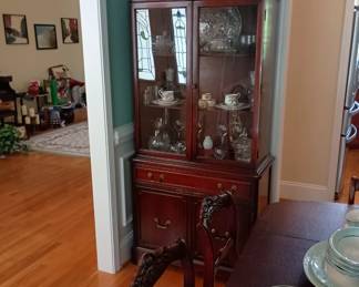 small china hutch with lower storage