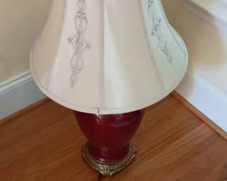 classic burgundy lamp