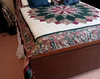 full size bed. bedding sold separately.