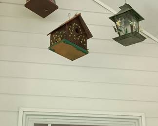 hand crafted birdhouses
