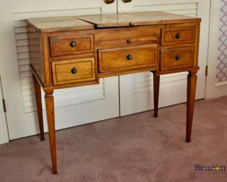 Antique vanity with inlay