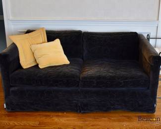 Velvet loveseat