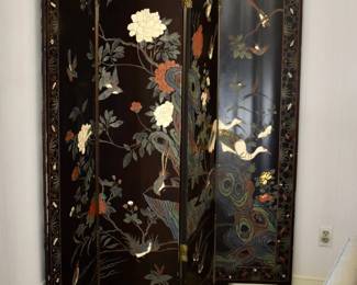 Mid Century lacquer screen