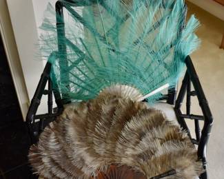Ostrich feather fans
