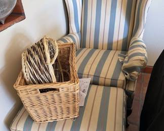 Wing chair and ottoman