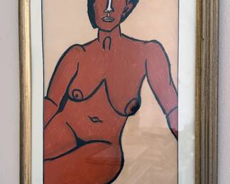 BF Bickwell abstract nude portrait