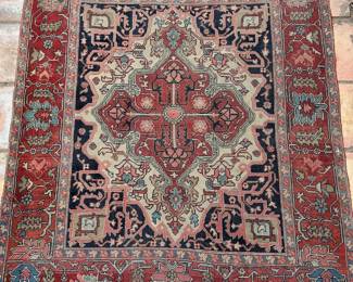 Vintage rugs, possibly Persian, as is
