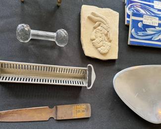 Nambé, letter opener, tiles, unique home decor