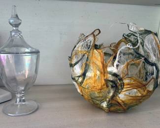 Candy dish, textile bowl