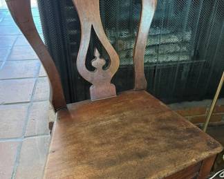 Antique wood chairs