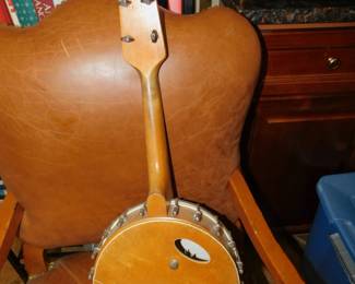 RARE VINTAGE GIBSON TRAPDOOR BANJO UKE BACK SIDE
